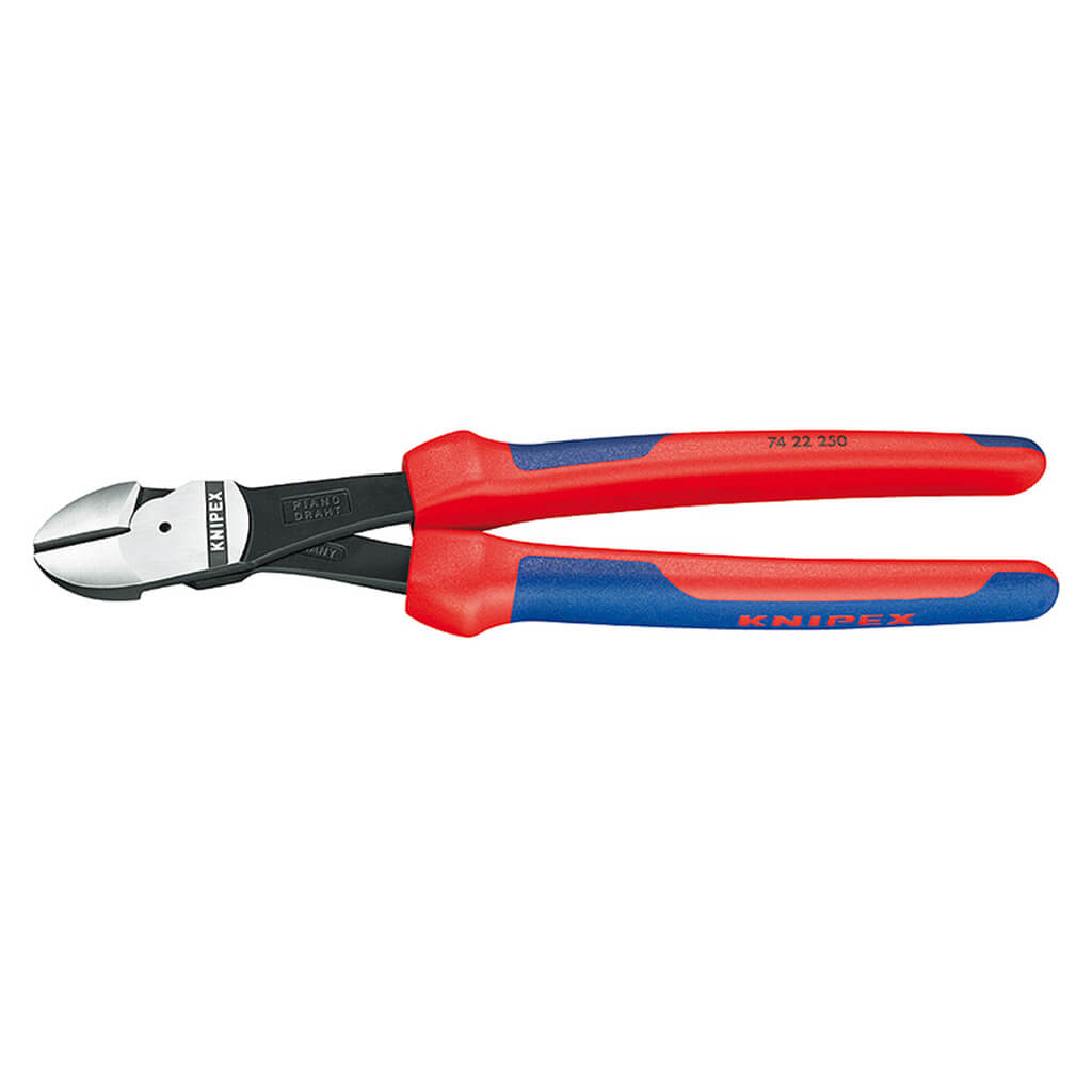 Knipex 74 22 250 10 in. High Leverage 12° Angled Diagonal Cutters