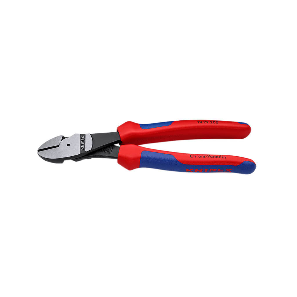 Knipex 74 22 200 8 in. High Leverage 12° Angled Diagonal Cutters