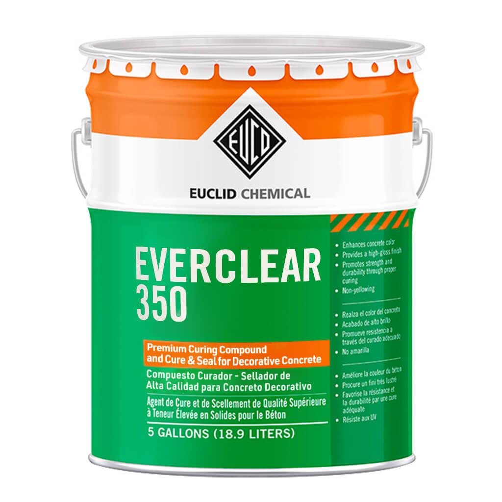 Euclid Everclear 350 Satin Concrete & Pavers Sealer, 5 Gal
