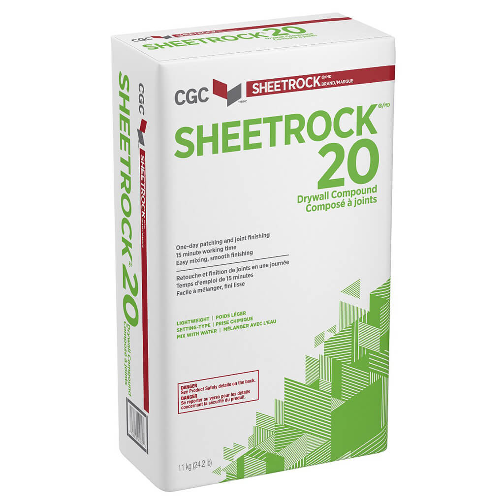 CGC Sheetrock 20 Setting Type Drywall Compound, 11 kg Bag