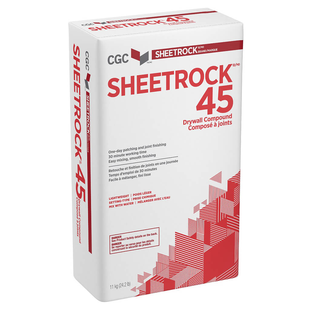 CGC Sheetrock 45 Setting Type Drywall Compound, 11 kg Bag