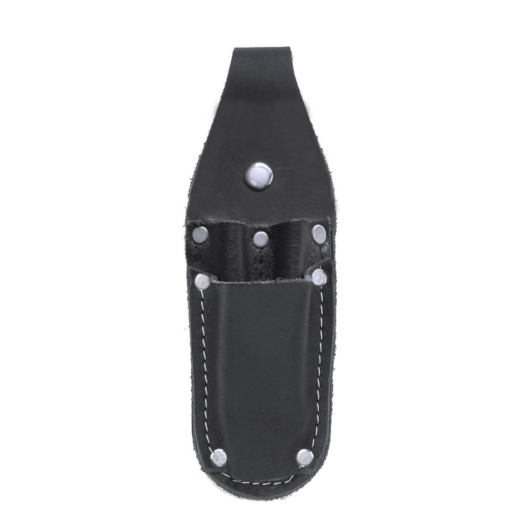 Kuny's PH-40 Black Full Grain Leather Utility Knife, Pen, and Pencil Holder with Quick Release Belt Snap Loop