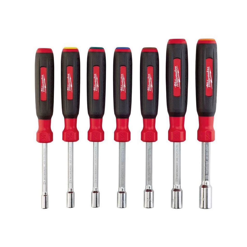 Milwaukee 48-22-2507 HollowCore SAE Magnetic Nut Driver Set (7-Piece)
