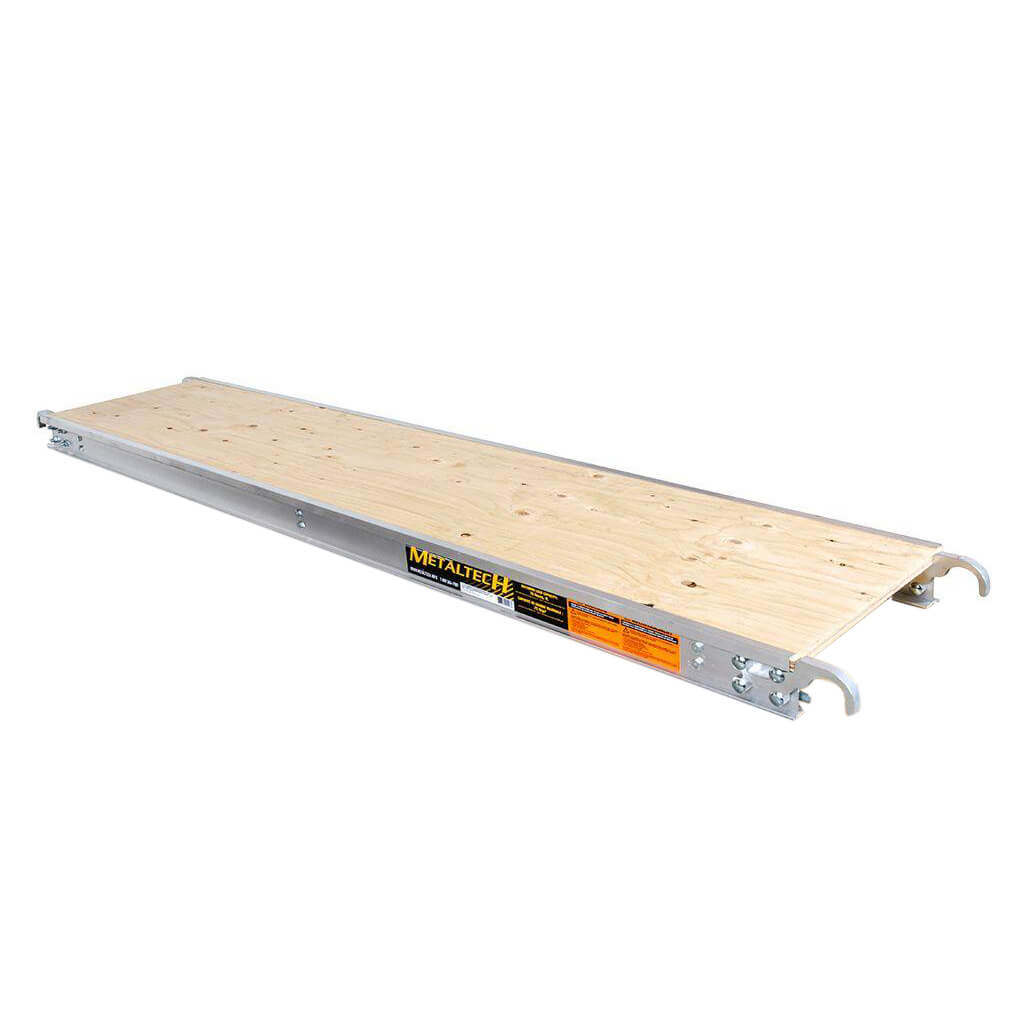 MetalTech M-MPP1019 10 ft. x 19 in. Aluminum Scaffold Platform with Plywood Deck