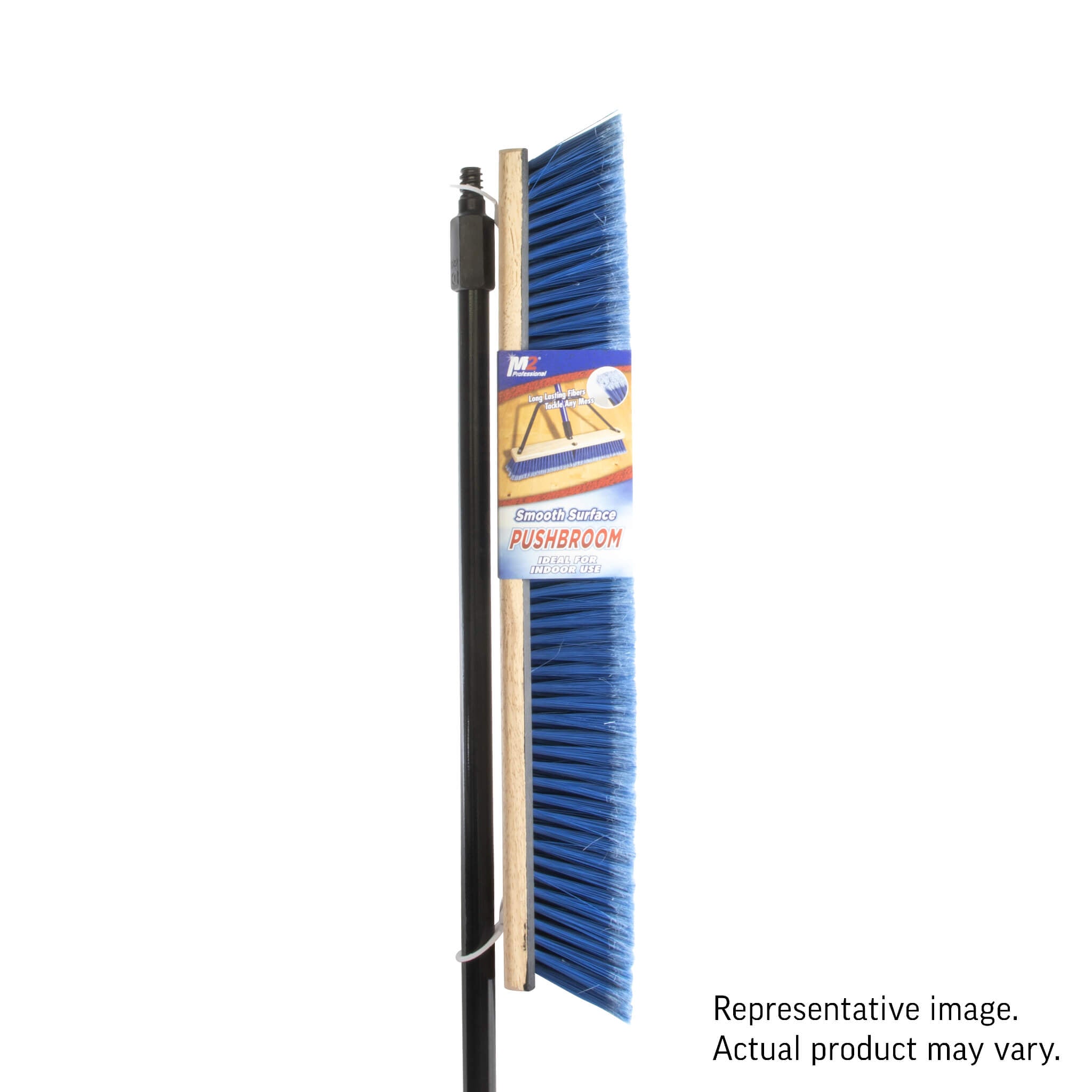 M2 24 in. Side Clipped Smooth Surface Soft Push Broom