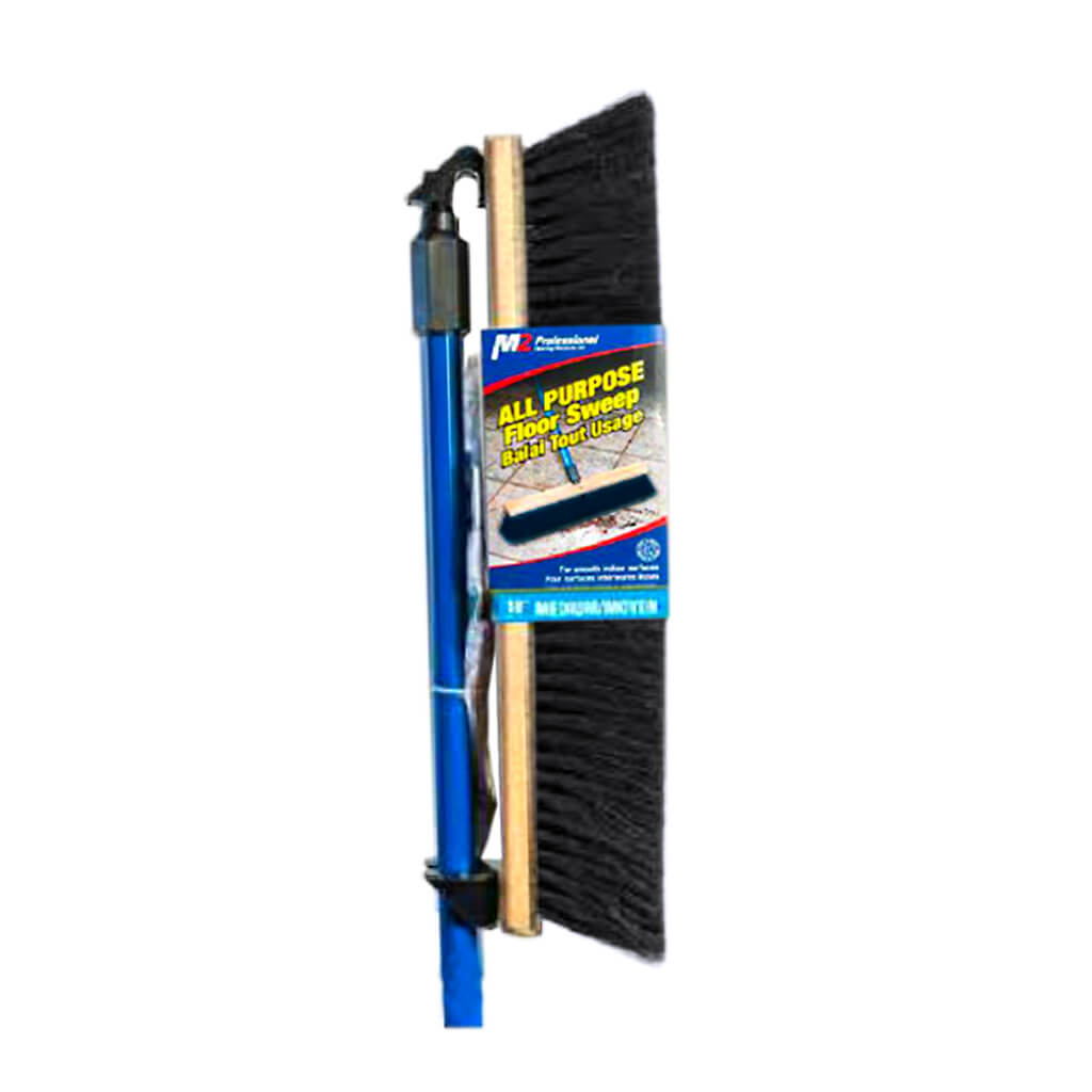 M2 24 in. Side Clipped All Purpose Medium Push Broom