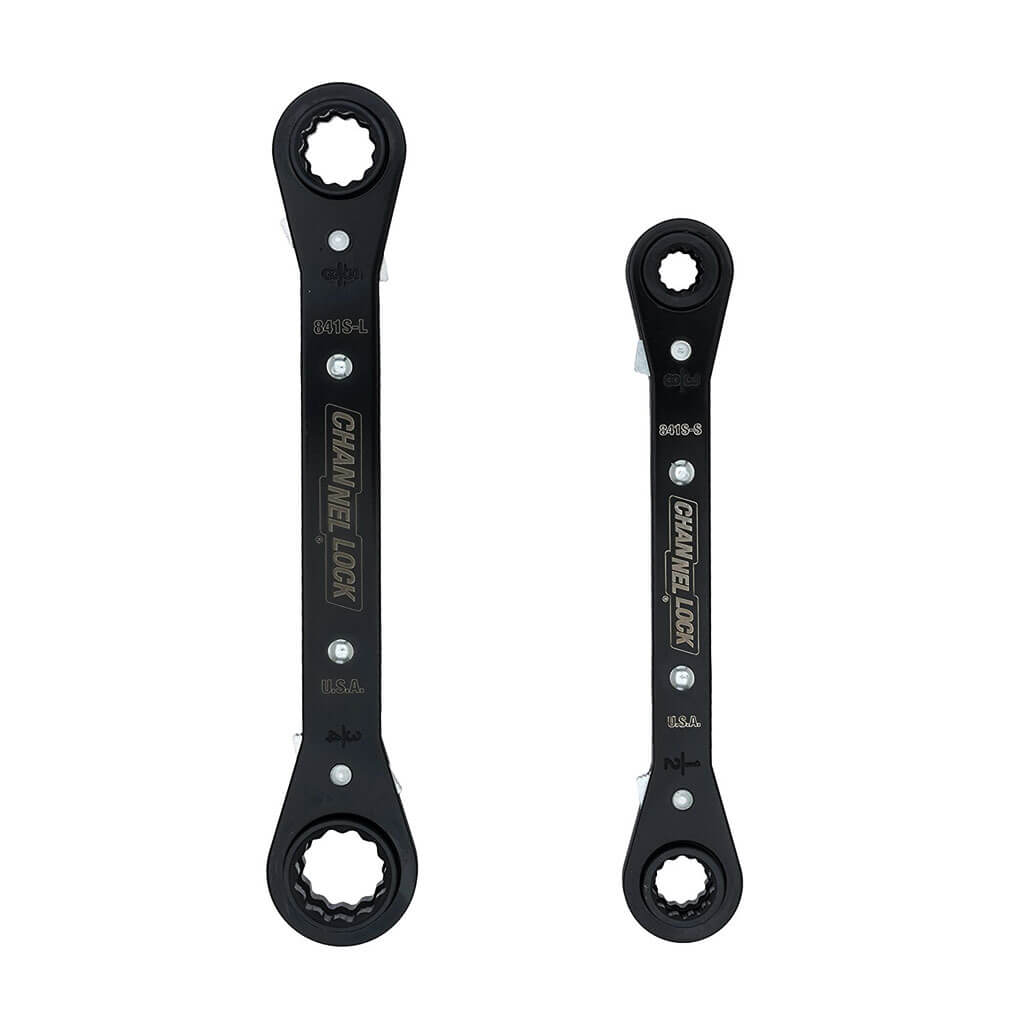 Channellock 841S Imperial Ratcheting Combination Wrench Set (2-Pieces)
