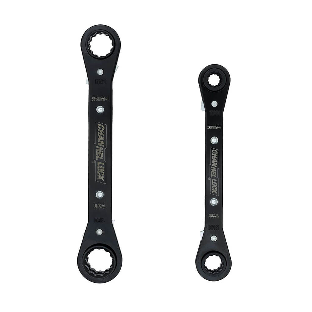 Channellock 841M Metric Ratcheting Combination Wrench Set (2-Pieces)