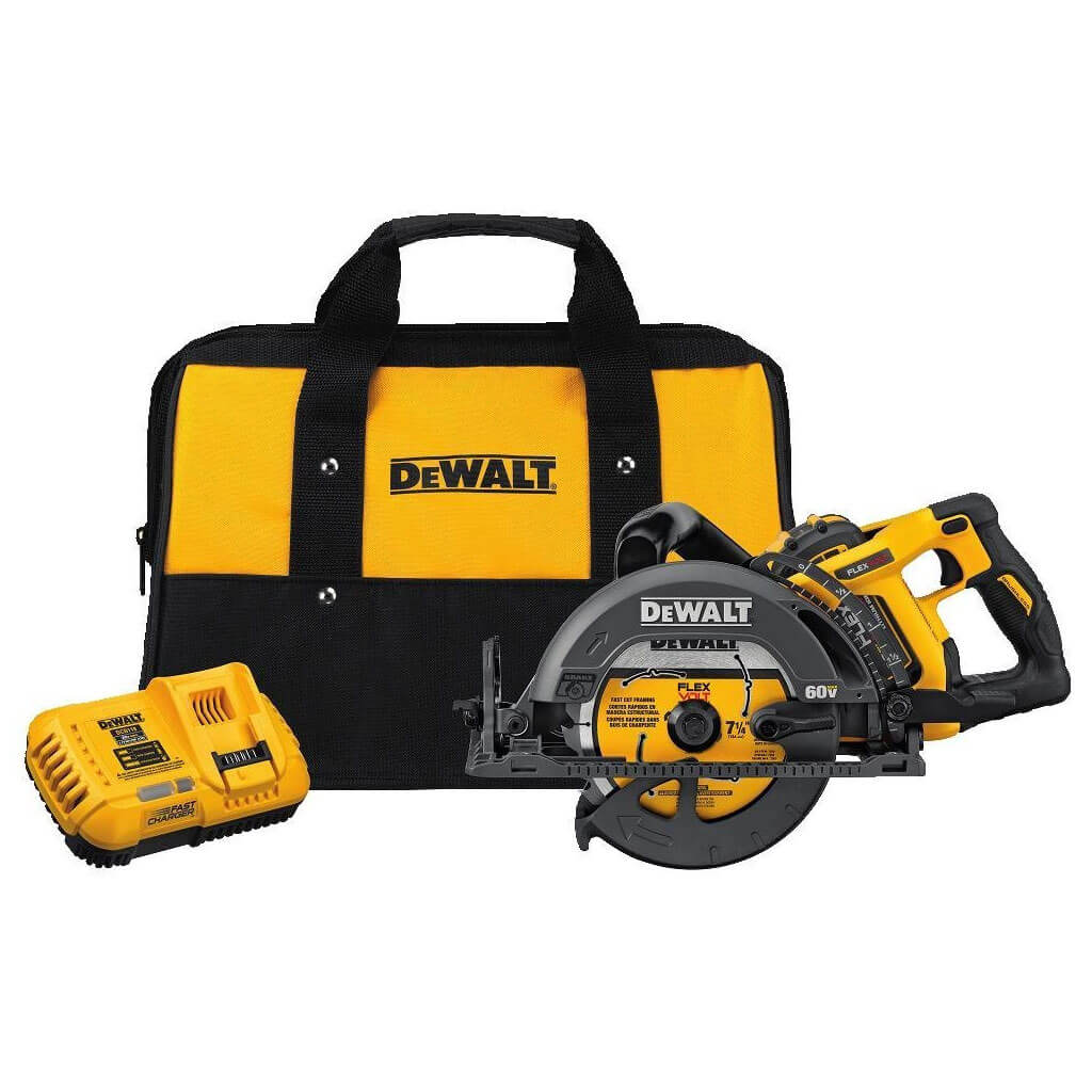 Dewalt DCS577X1 FlexVolt 60V MAX 7-1/4 in. Cordless Worm Drive Style Saw 9.0Ah Kit