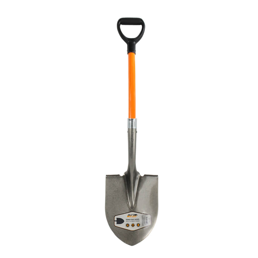 DuraDrive 40" Fiberglass D-Handle Round Point Digging Shovel