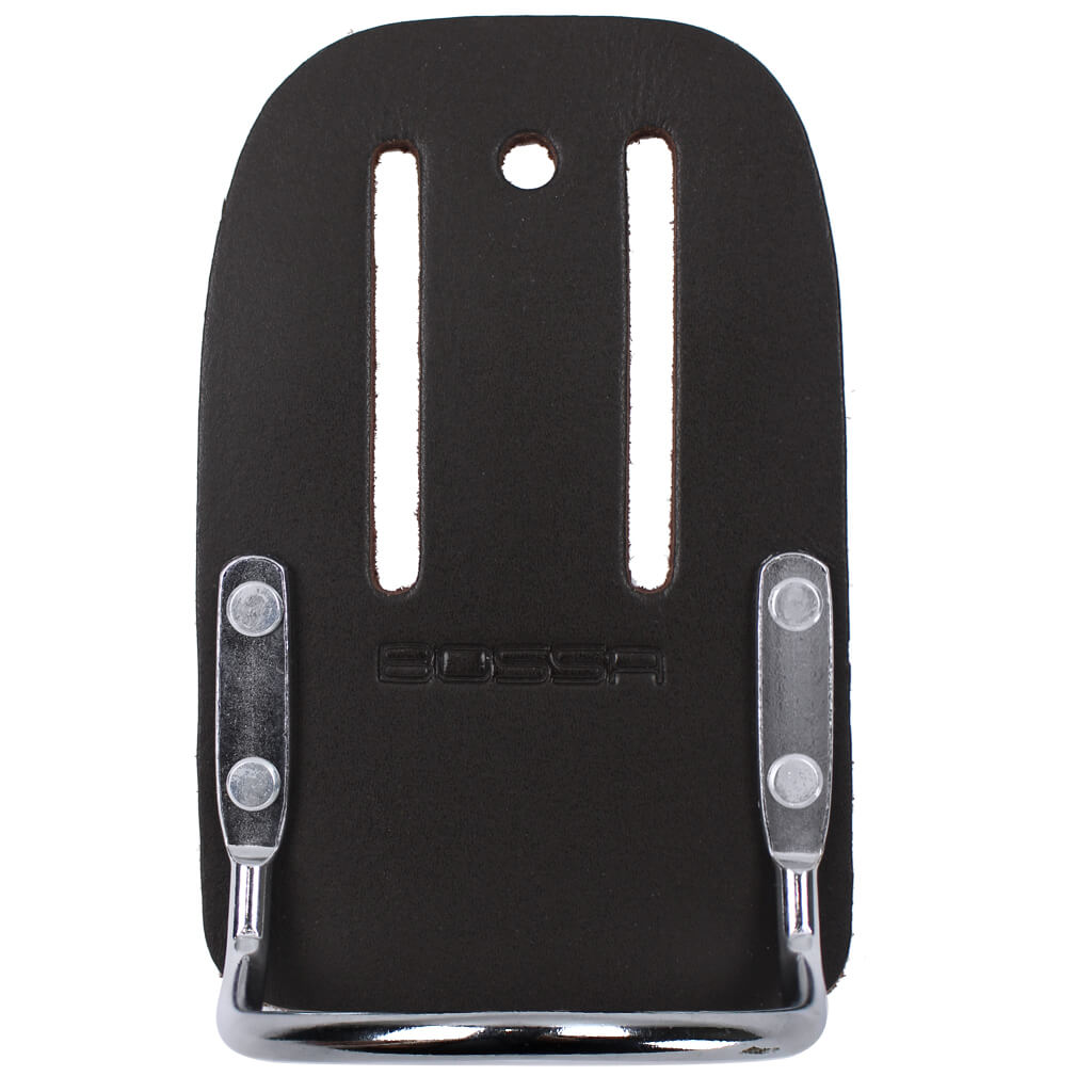 Bossa Black Top Grain Leather Black Metal Hammer Loop