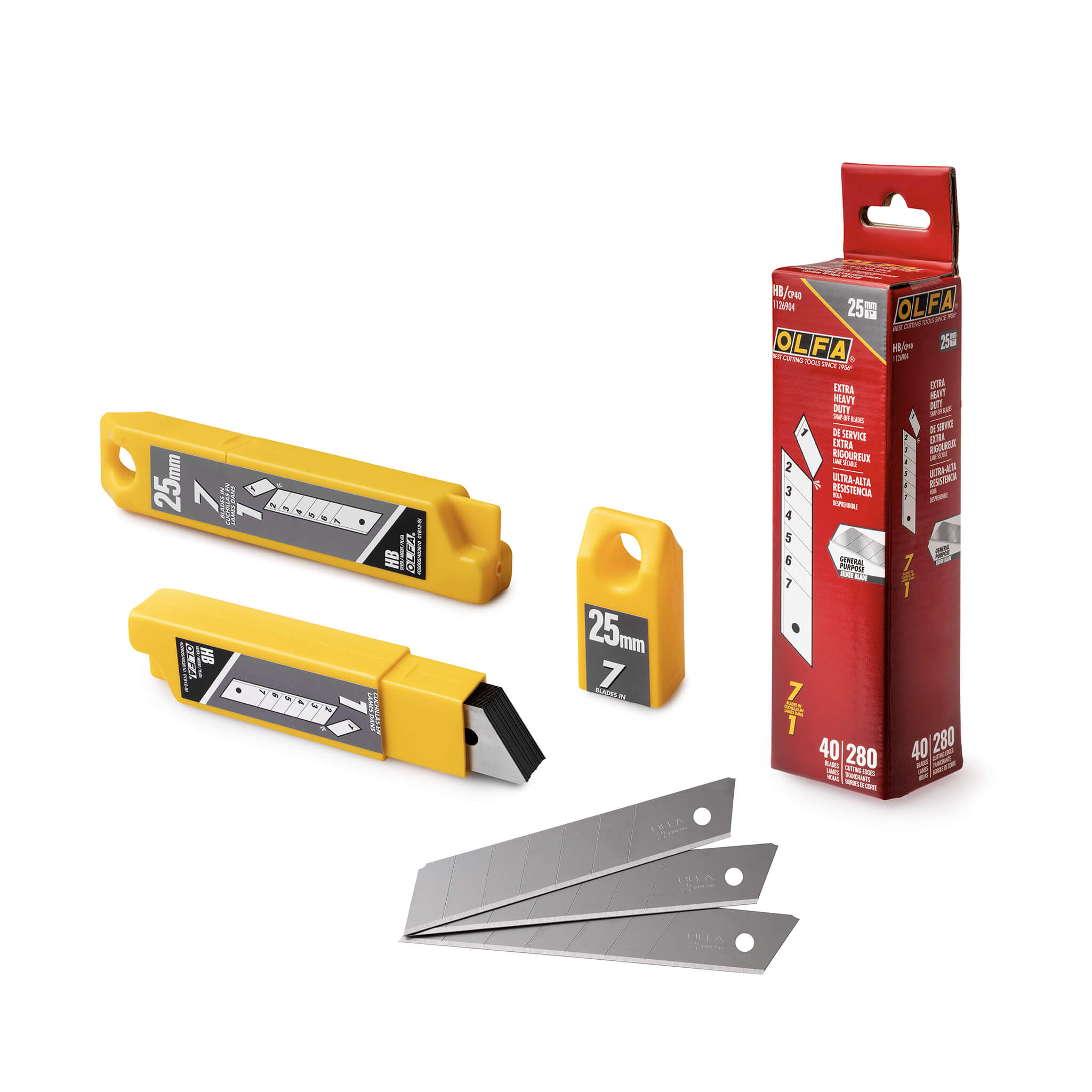 Olfa Snap Off Knife Blades 25mm 40 Pack