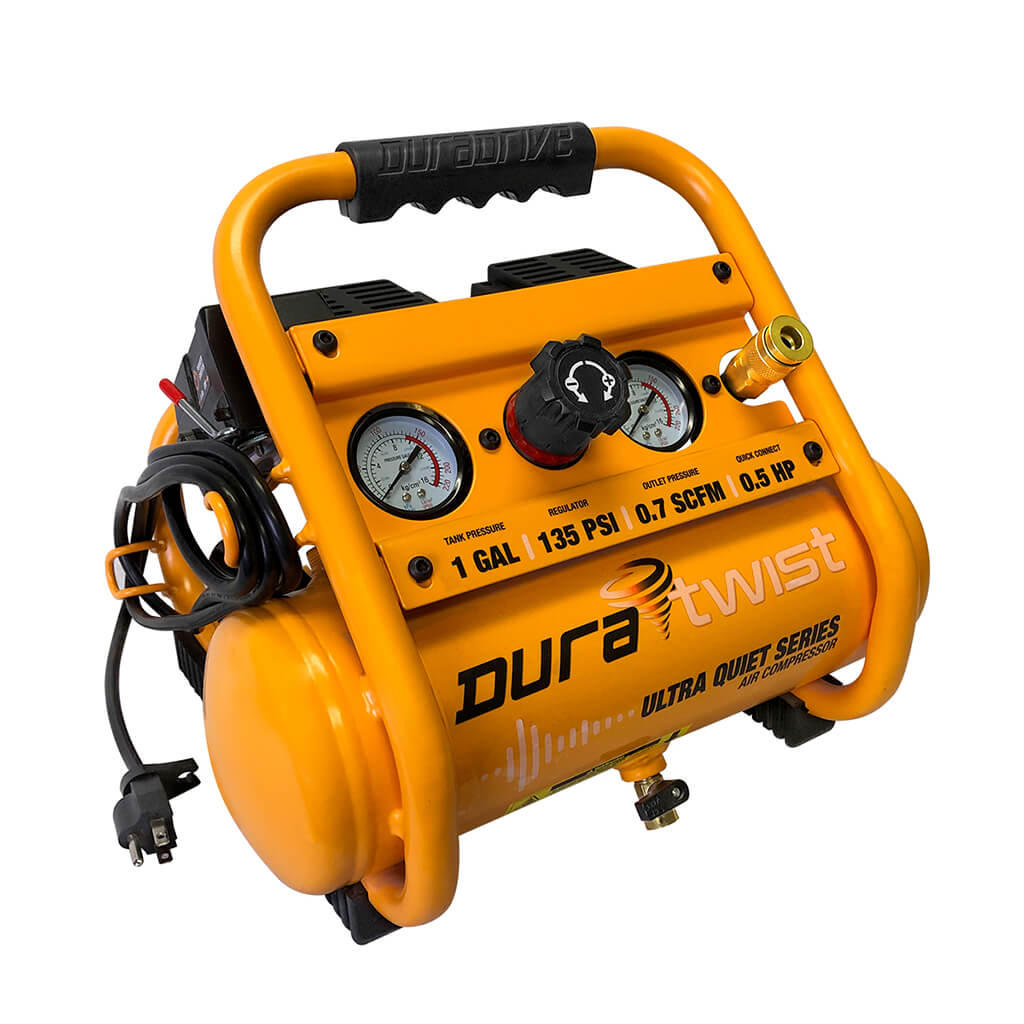 DuraTwist 1.0 Gal. 0.5 HP Ultra Quiet Air Compressor