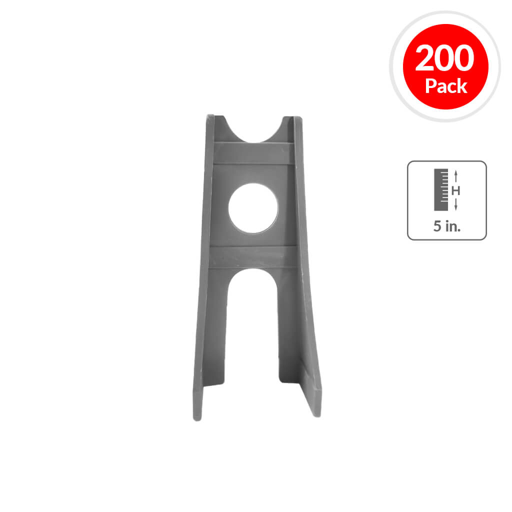 Art Mould 5 in. Plastic Rebar Linden Chair (200-Pack)