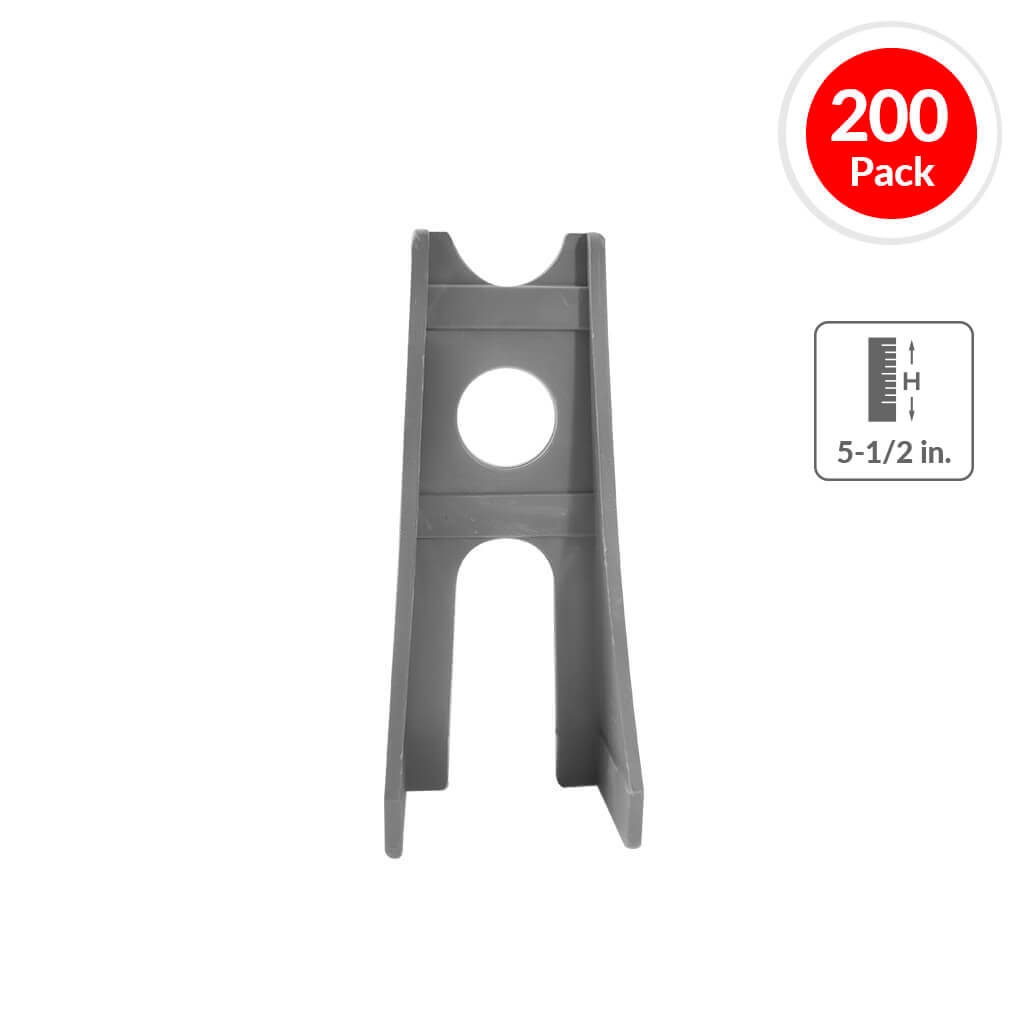 Art Mould 5-1/2 in. Plastic Rebar Linden Chair (200-Pack)