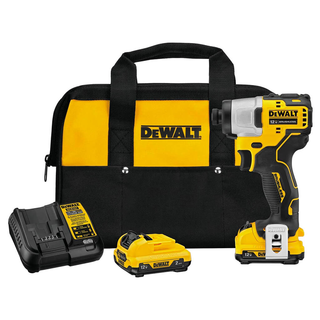 DeWalt DCF801F2 12-Volt MAX Lithium-Ion 1/4 in. Brushless Impact Driver Kit