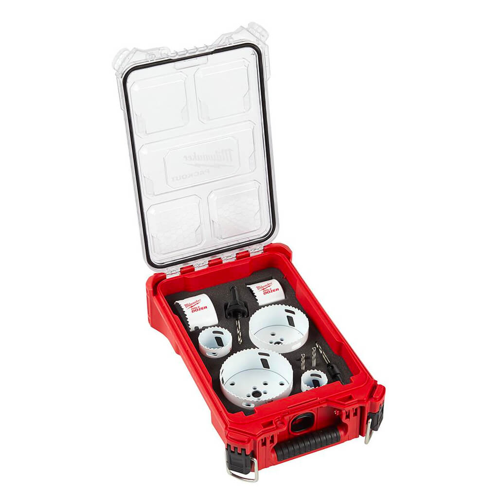 Milwaukee 49-22-5607 HOLE DOZER General Purpose Bi-Metal Hole Saw Set With Packout Compact Organizer (10-Piece)