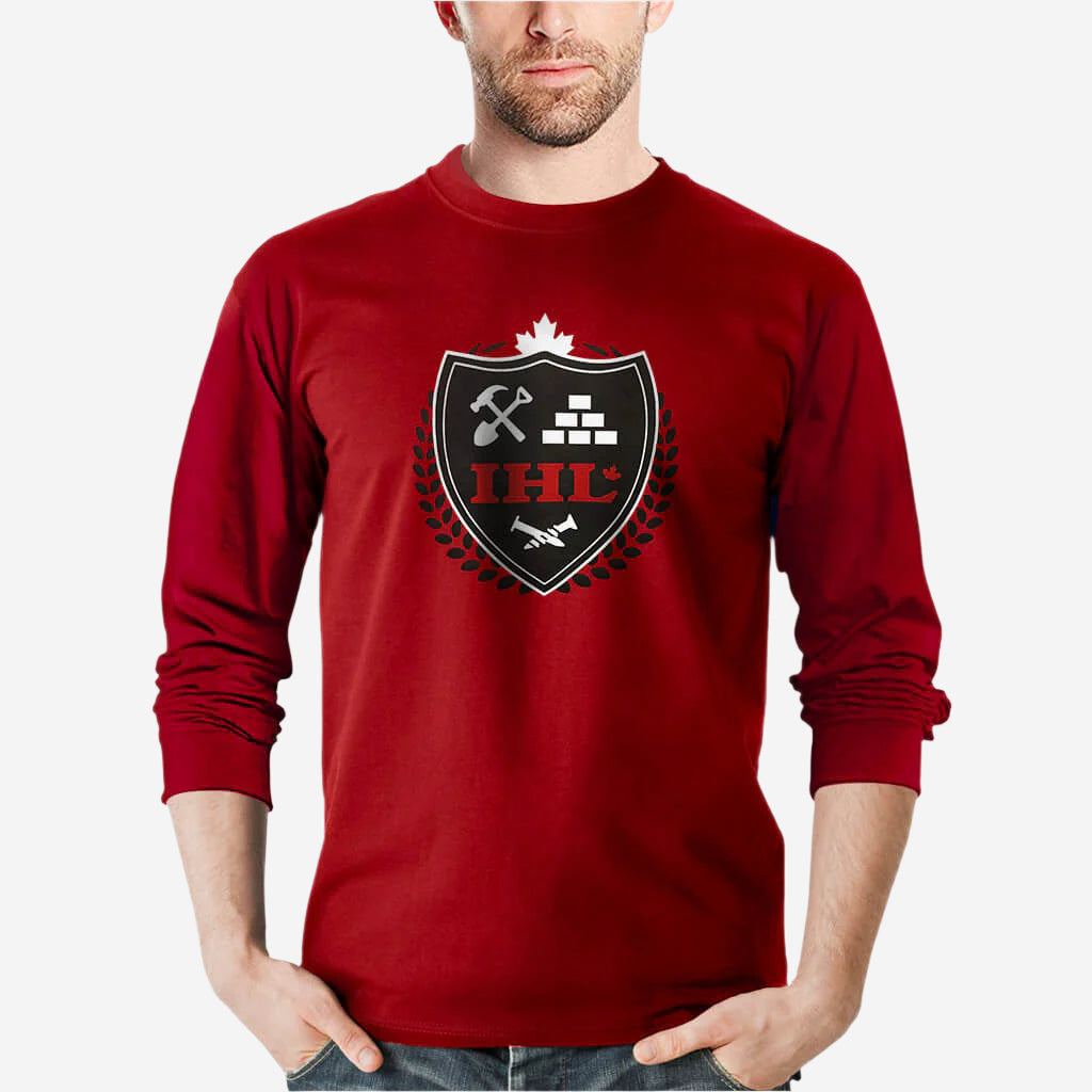 IHL Men's ELITE Red Long Sleeve T-Shirt