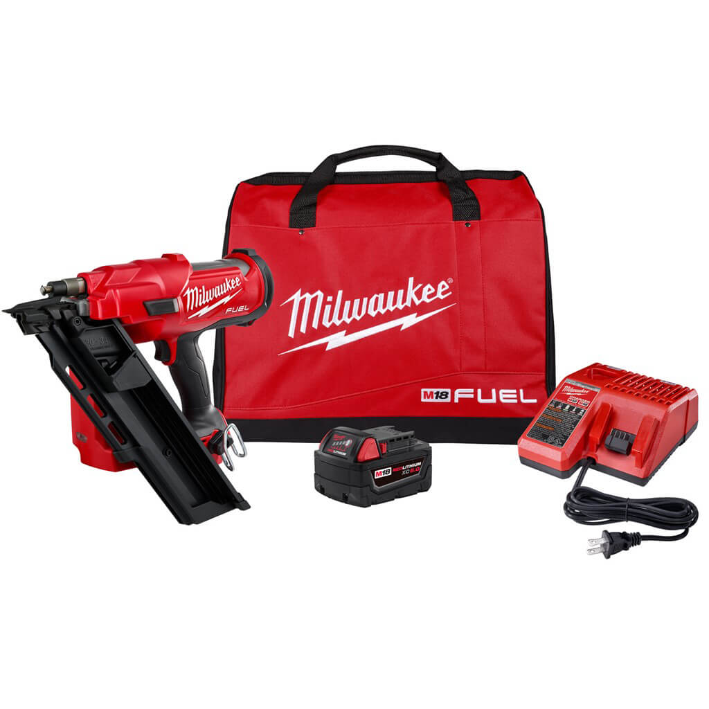 Milwaukee 2745-21 M18 FUEL 30-Degree Framing Nailer Kit (1 x 5.0 Ah)
