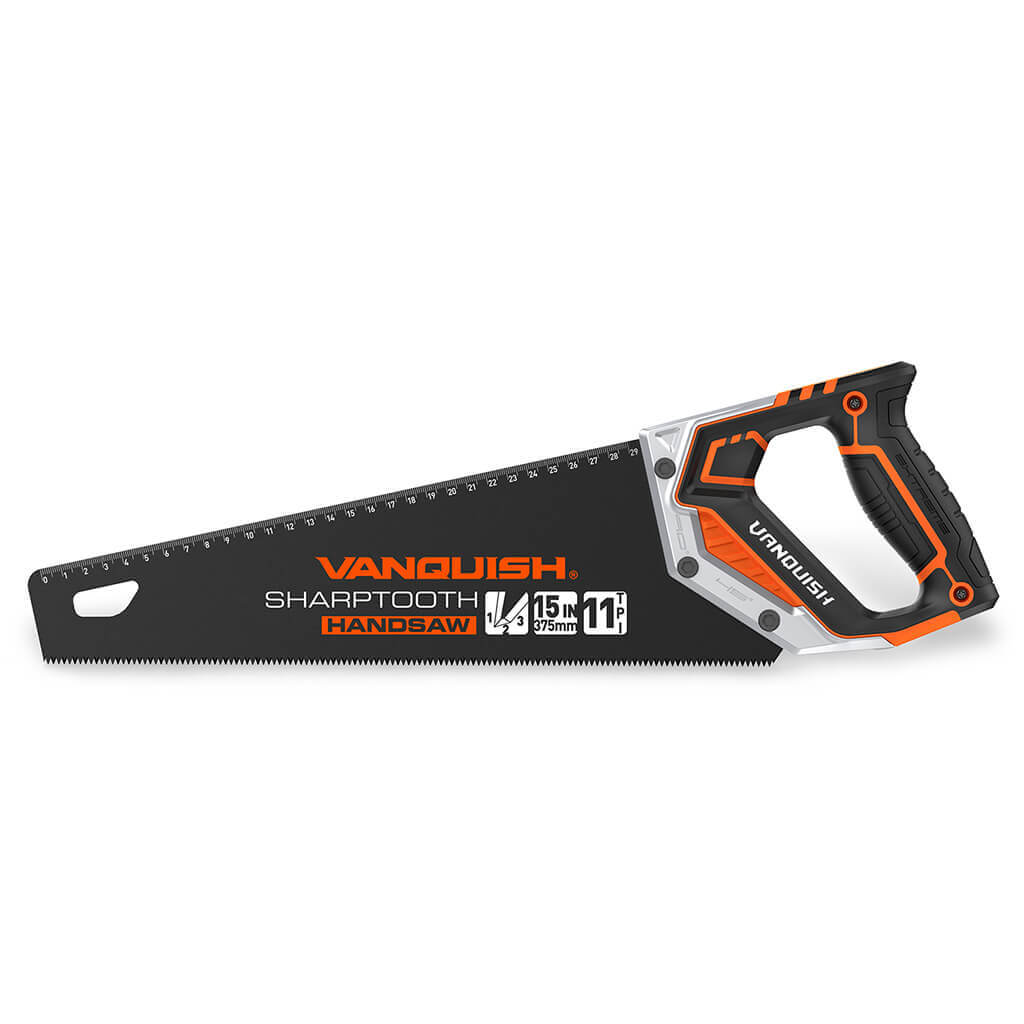 Vanquish 15 in. 11 TPI Teflon Coated Sharptooth Handsaw