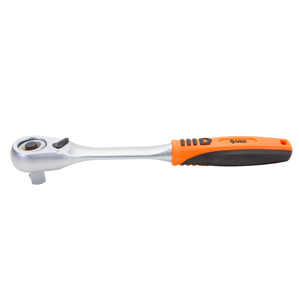 GROZ RTD/360/1-4 1/4 in. Chrome Molybdenum Square Drive Swiveling Gear 360 Ratchet Handle