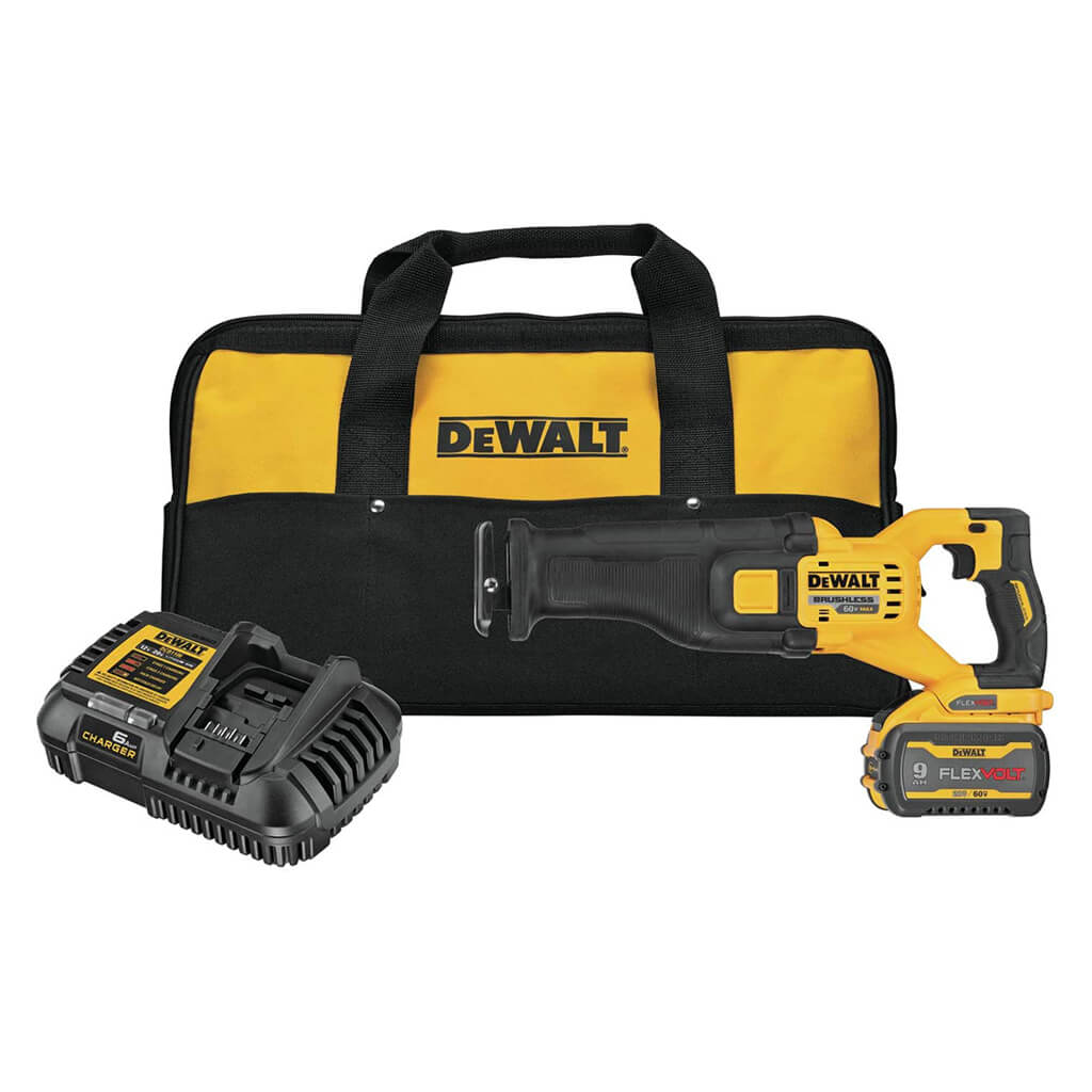 DEWALT DCS389X1 FLEXVOLT 60 Volt MAX Brushless Reciprocating Saw Kit