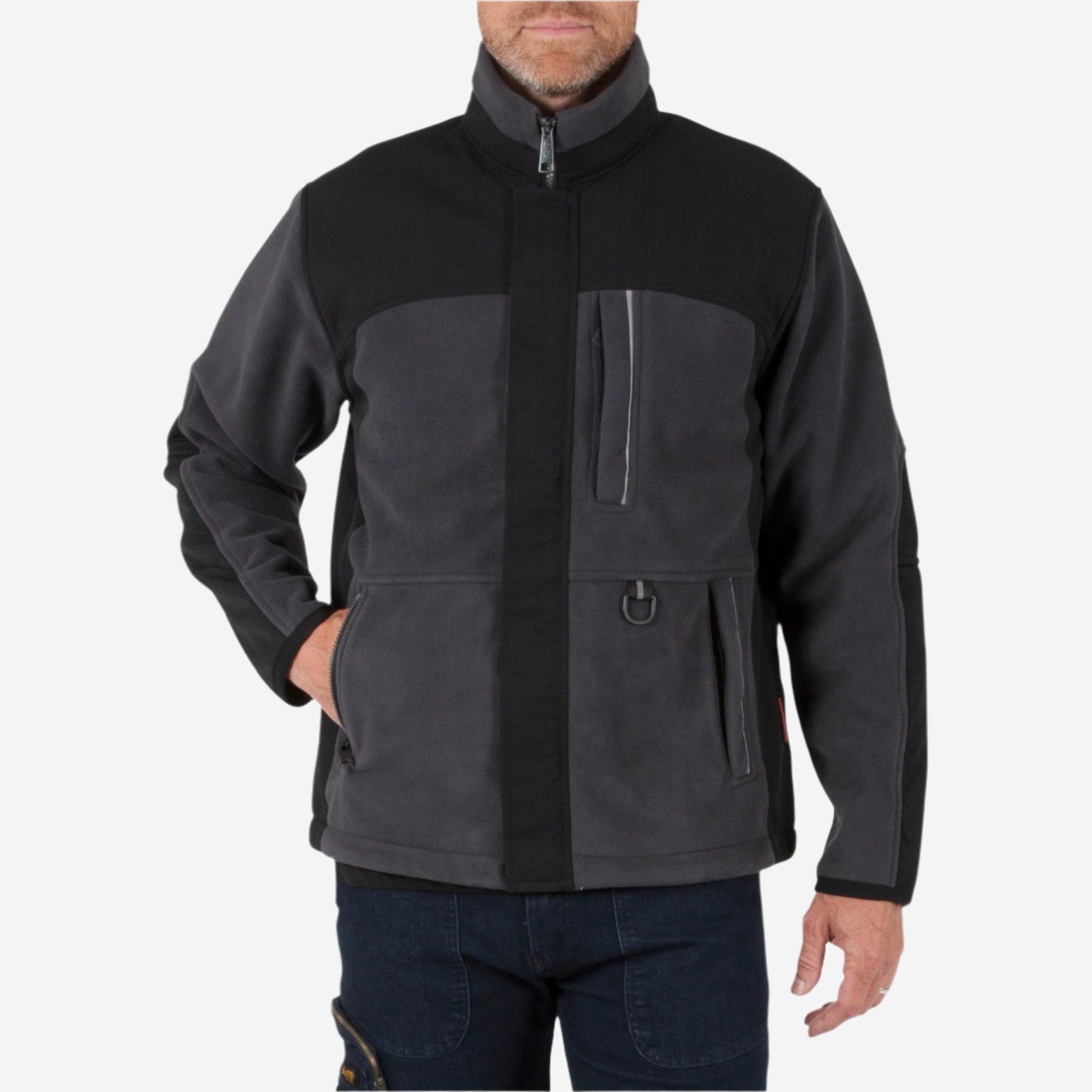 DuraDrive Yolo Charcoal/Black Fleece Work Jacket