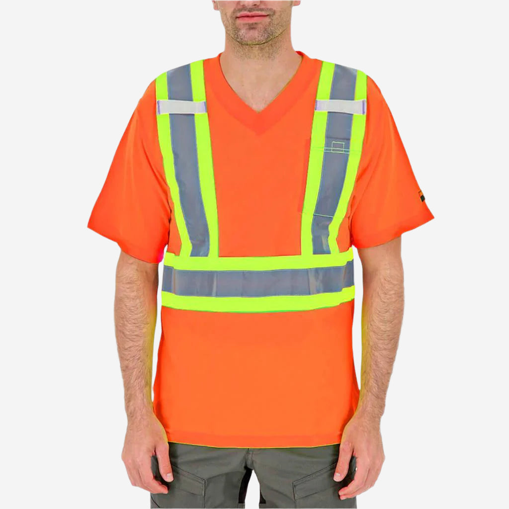 DuraDrive Men's Hi-Vis Cooling Mesh Short Sleeve Safety T-Shirt