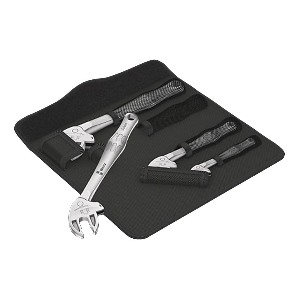 Wera 05020110001 JOKER 6004 Self-Adjusting Open-Ended Ratcheting Spanner Wrench Set (4-Piece)