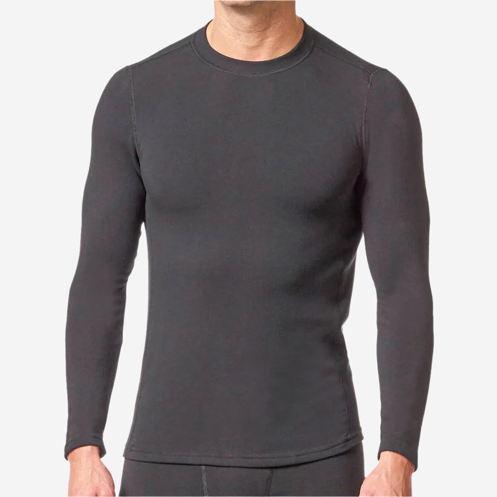 Stanfield's Expedition Weight Long Sleeve Crew Neck Black Shirt