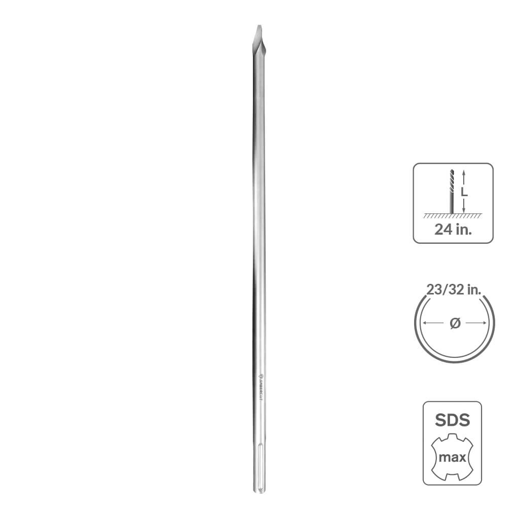 Sabercut 23/32 in. x 24 in. SDS MAX Bull Point Chisel