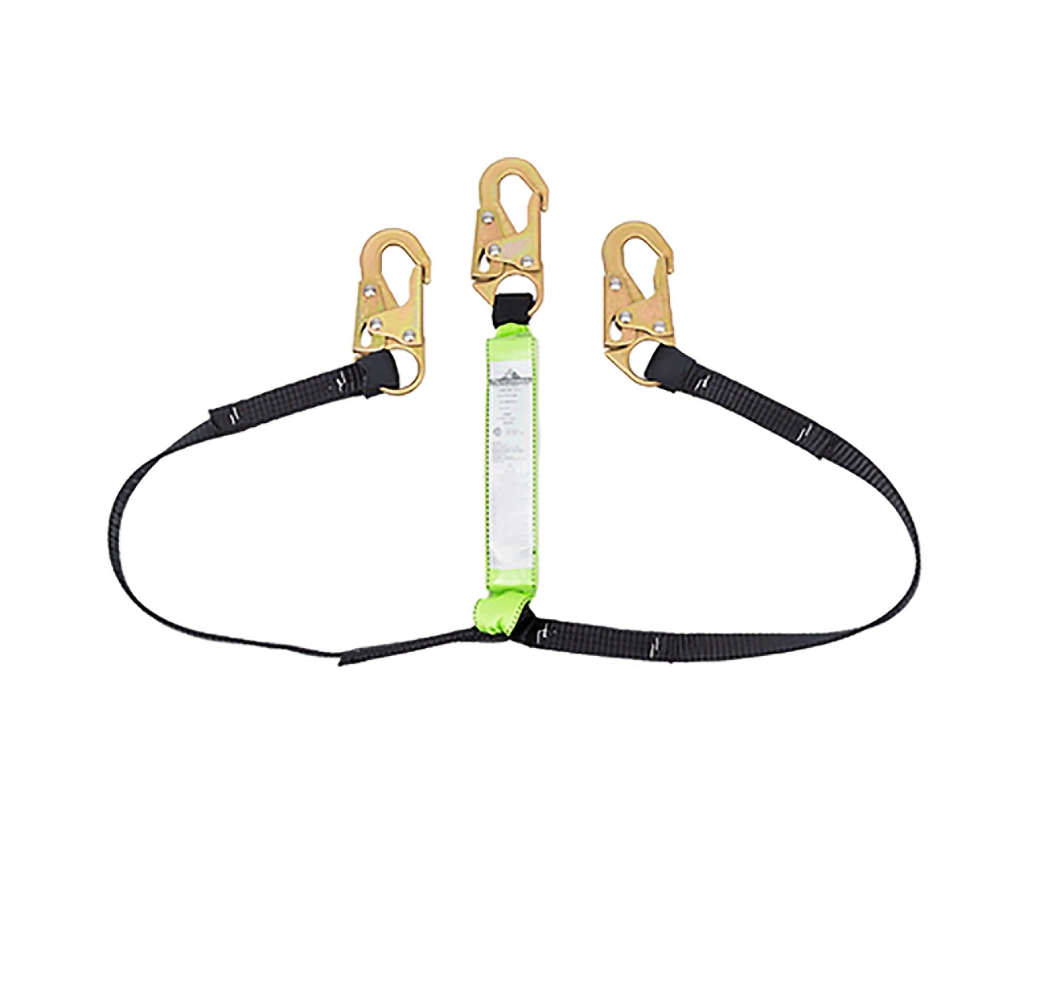 Peakworks SA-6400-6 6' E6 Twin Leg Shock Absorbing Lanyard with Snap Hooks