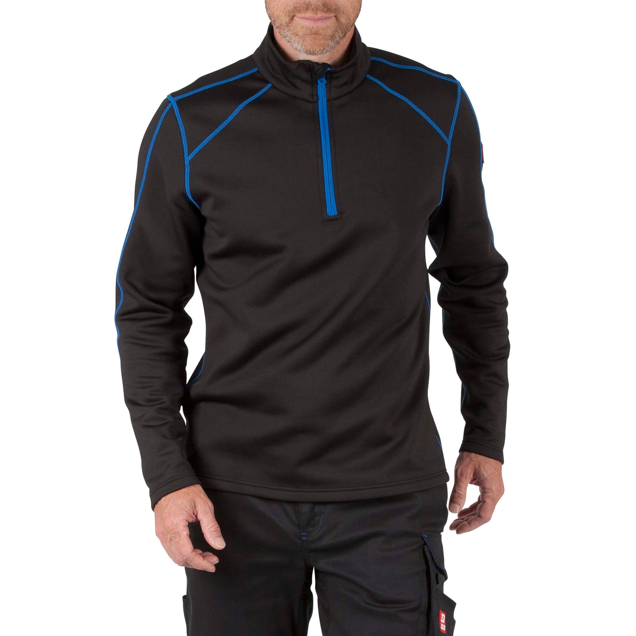 DURADRIVE RED LABEL INFINITY 1/4 ZIPPER TOP - BLACK