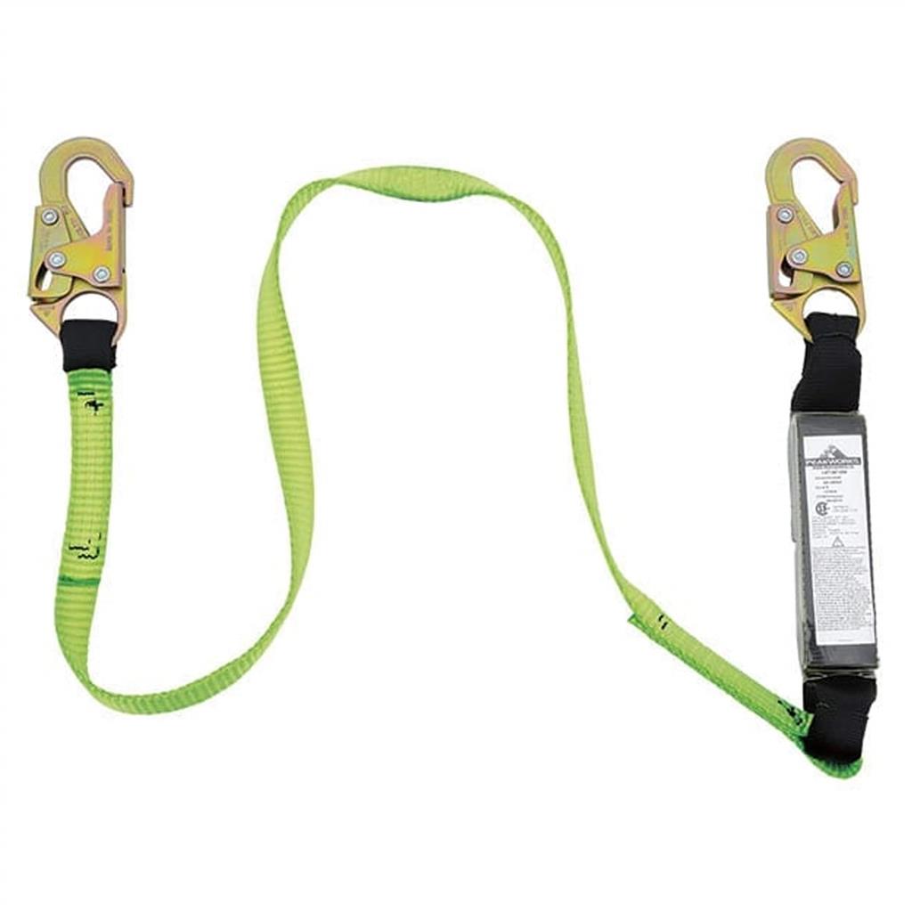 Peakworks SA-5400-6 6' E4 Single Shock Absorbing Lanyard with Snap Hooks