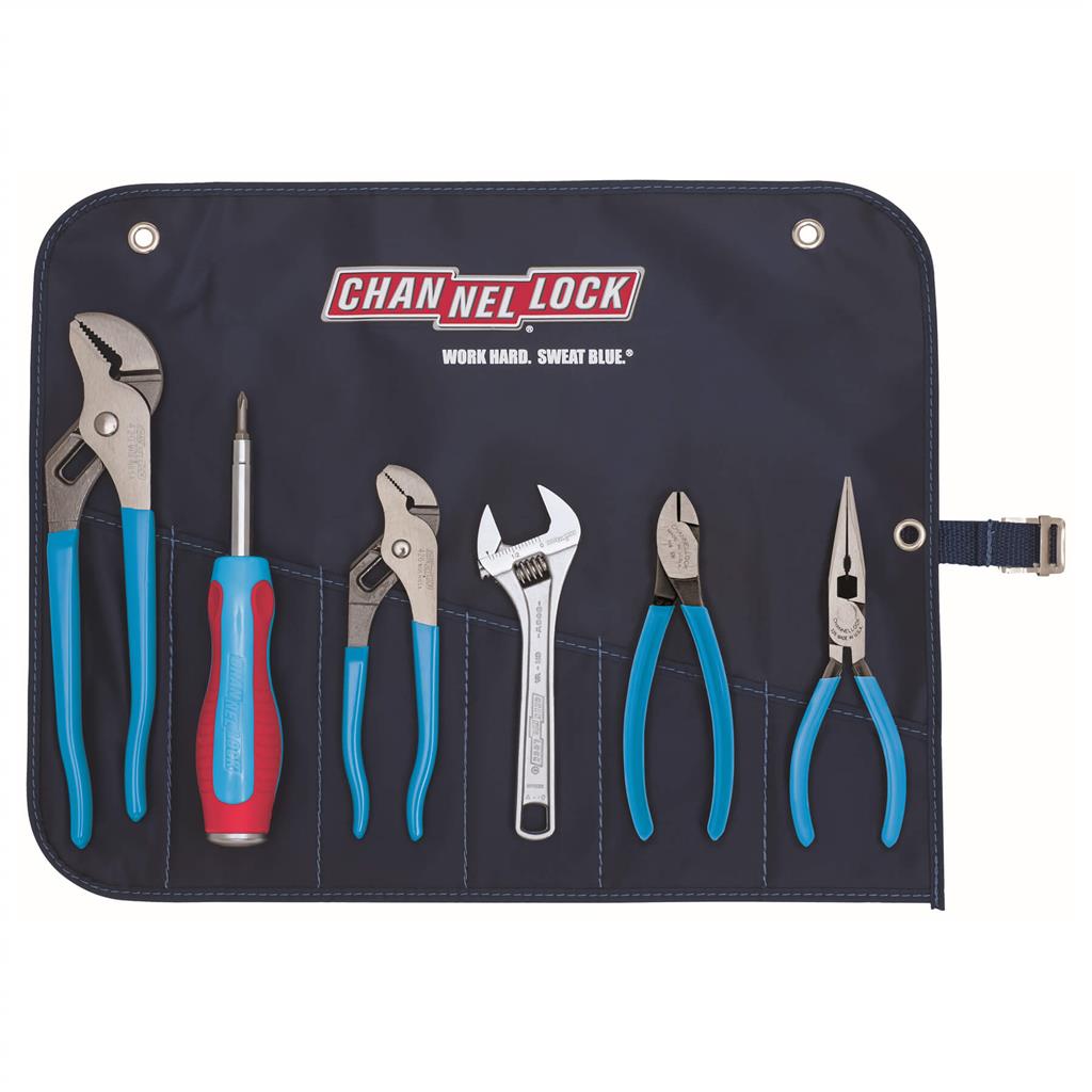 Channellock GP-7 Professional Tool Set With Tool Roll (6‑Pieces)