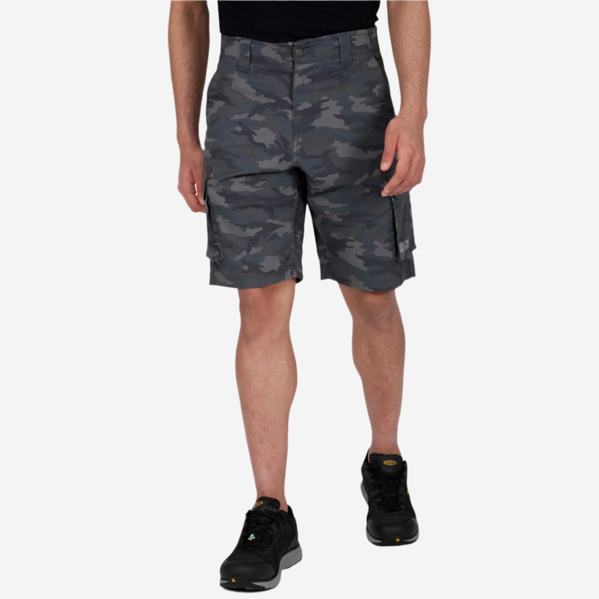 DuraDrive Invicta Cargo Work Shorts - Grey Camo