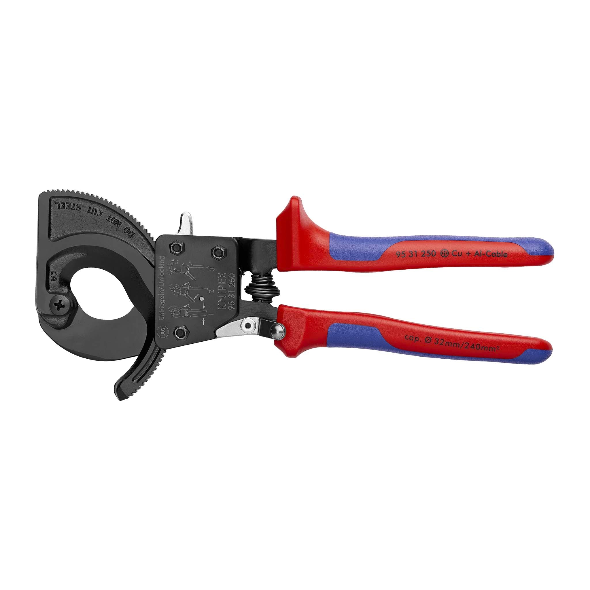 Knipex 95 31 250 SBA Ratcheting Cable Cutter 10"