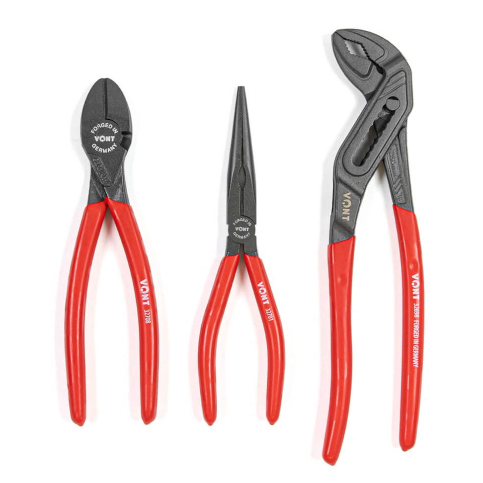 Vont High Leverage Pliers & Cutters Set (3-Pieces)