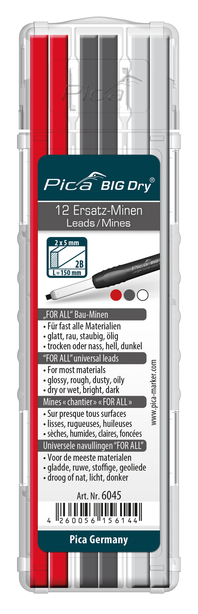 PICA Big-Dry Refill (Red/White/Grey, 12-Piece)