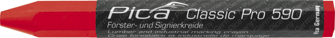 PICA 12mm x 120mm Lumber Crayon (Red, 12-Pack)