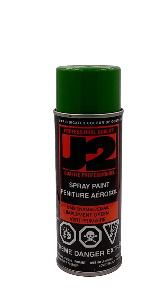 J2 E143 IMPLEMENT GREEN ALKYD ENAMEL SPRAY PAINT 340G