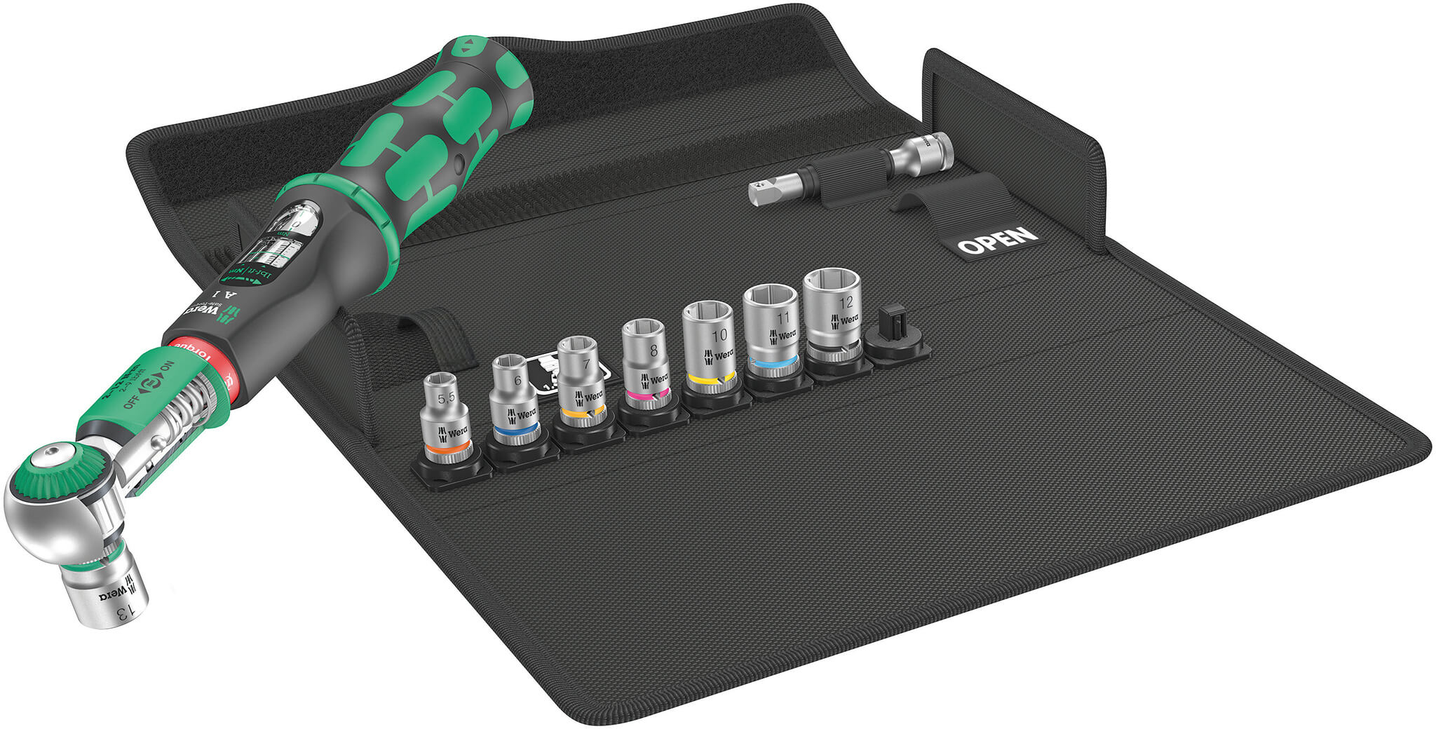 WERA 05075830001 SAFE-TORQ A1 SET 1 1/4IN. SQ.HEAD 10PC