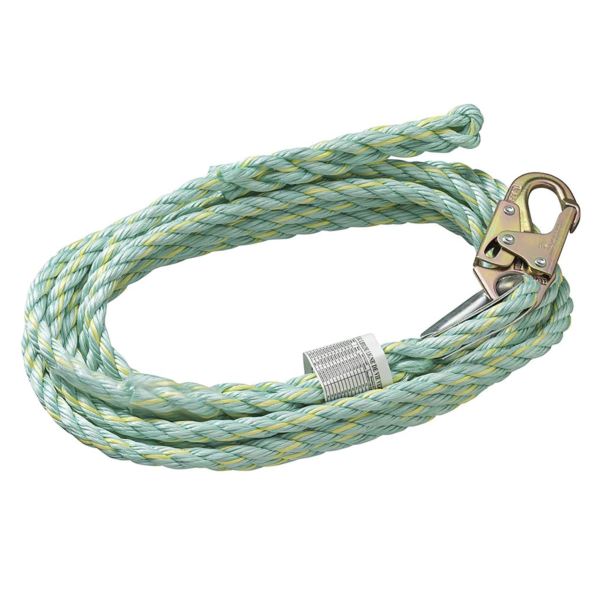 Peakworks VL-1125-25 25' Polysteel Vertical Lifeline With Single Snap Hook