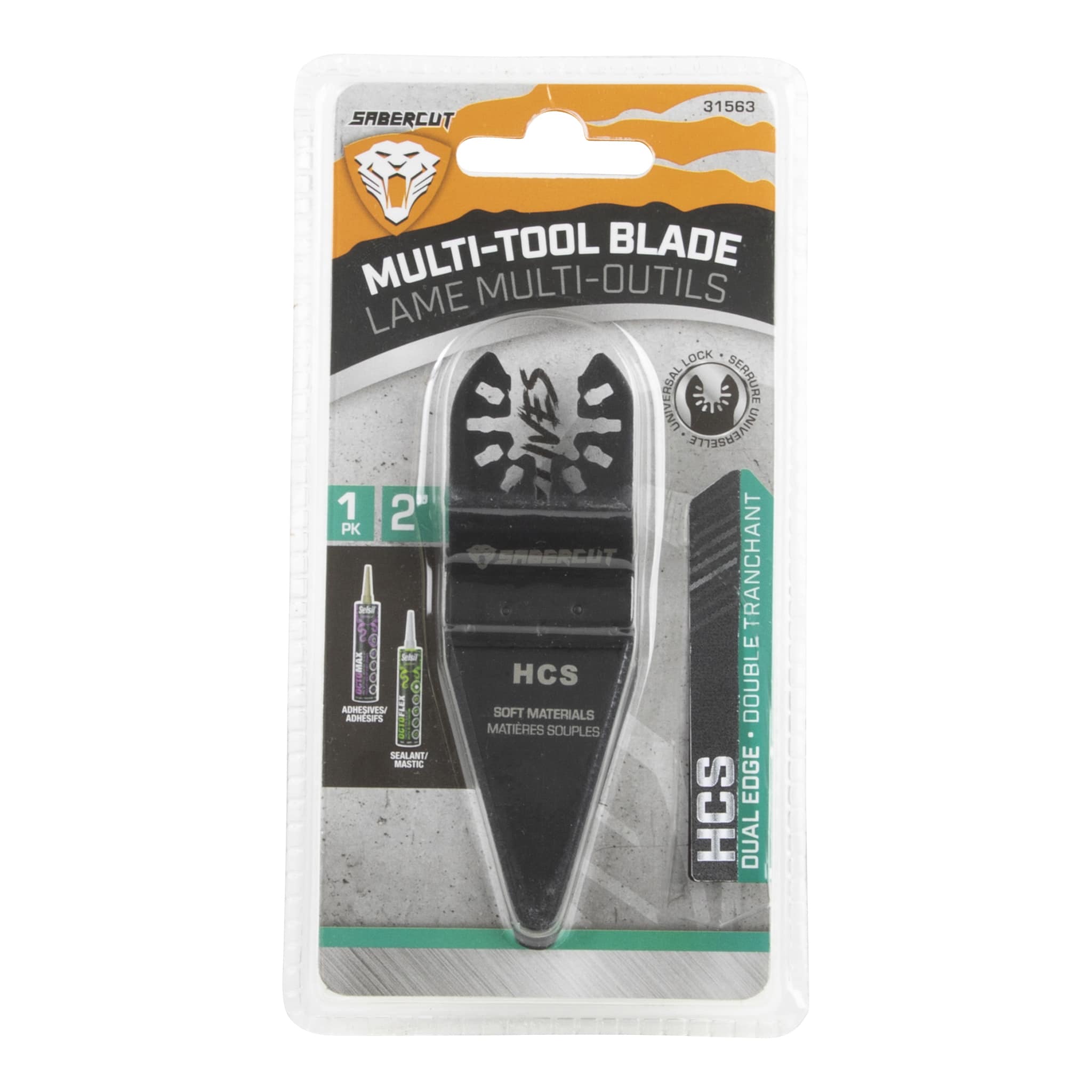 Sabercut 2in Multi-Tool HCS Caulking Blade