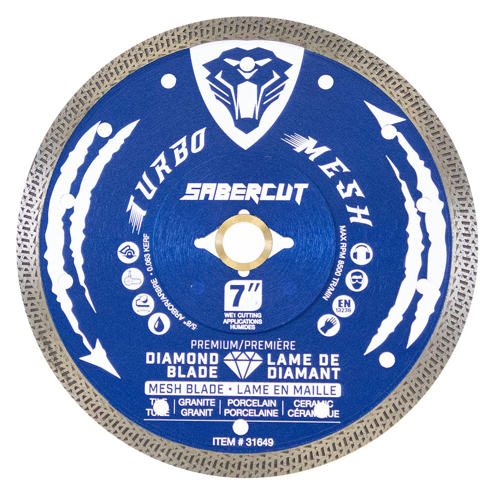 SABERCUT 7 in. Tile, Porcelain & Granite Mesh Diamond Blade