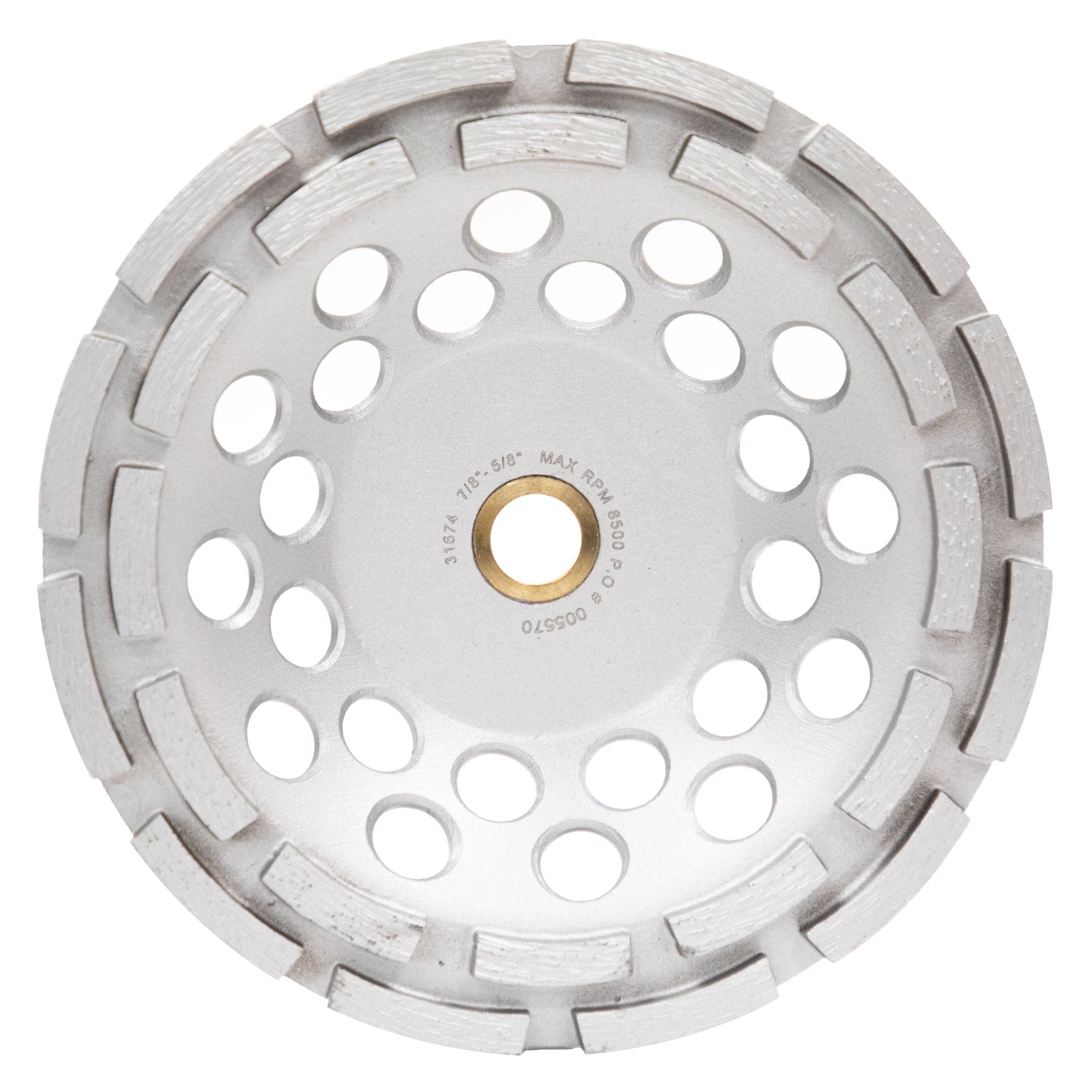 SABERCUT 7 in. Double Row Diamond Cup Wheel
