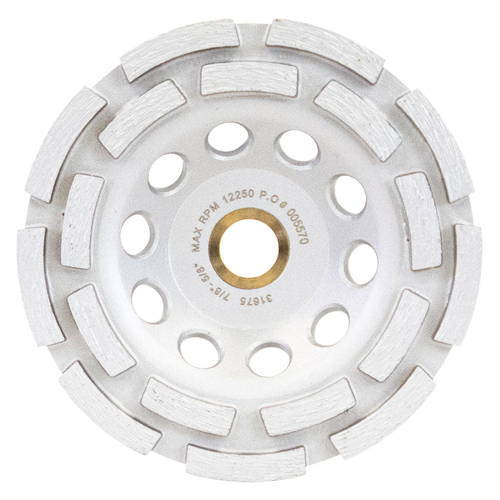 SABERCUT 5 in. Double Row Diamond Cup Wheel