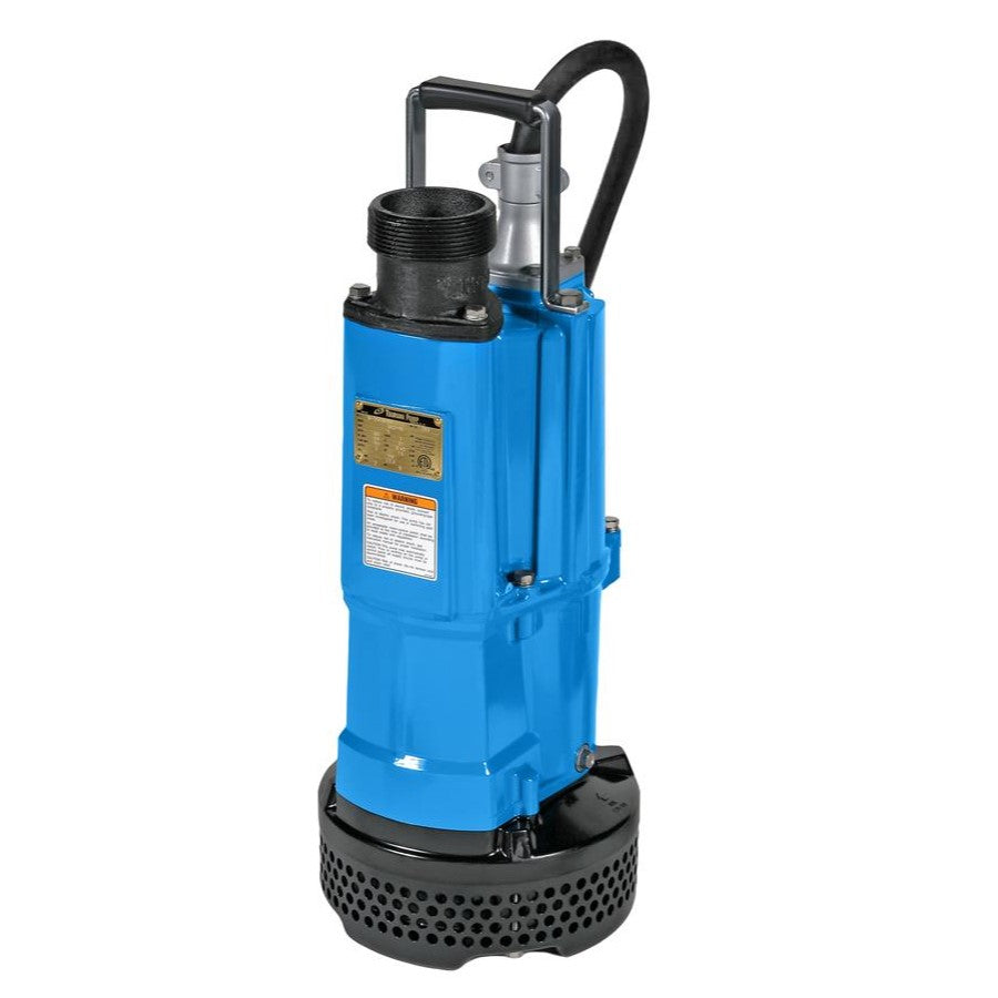 TSURUMI NK2-15 MANUAL ELECTRIC 2HP SUBMERSIBLE PUMP 3" 110V/23AMP W/32FT