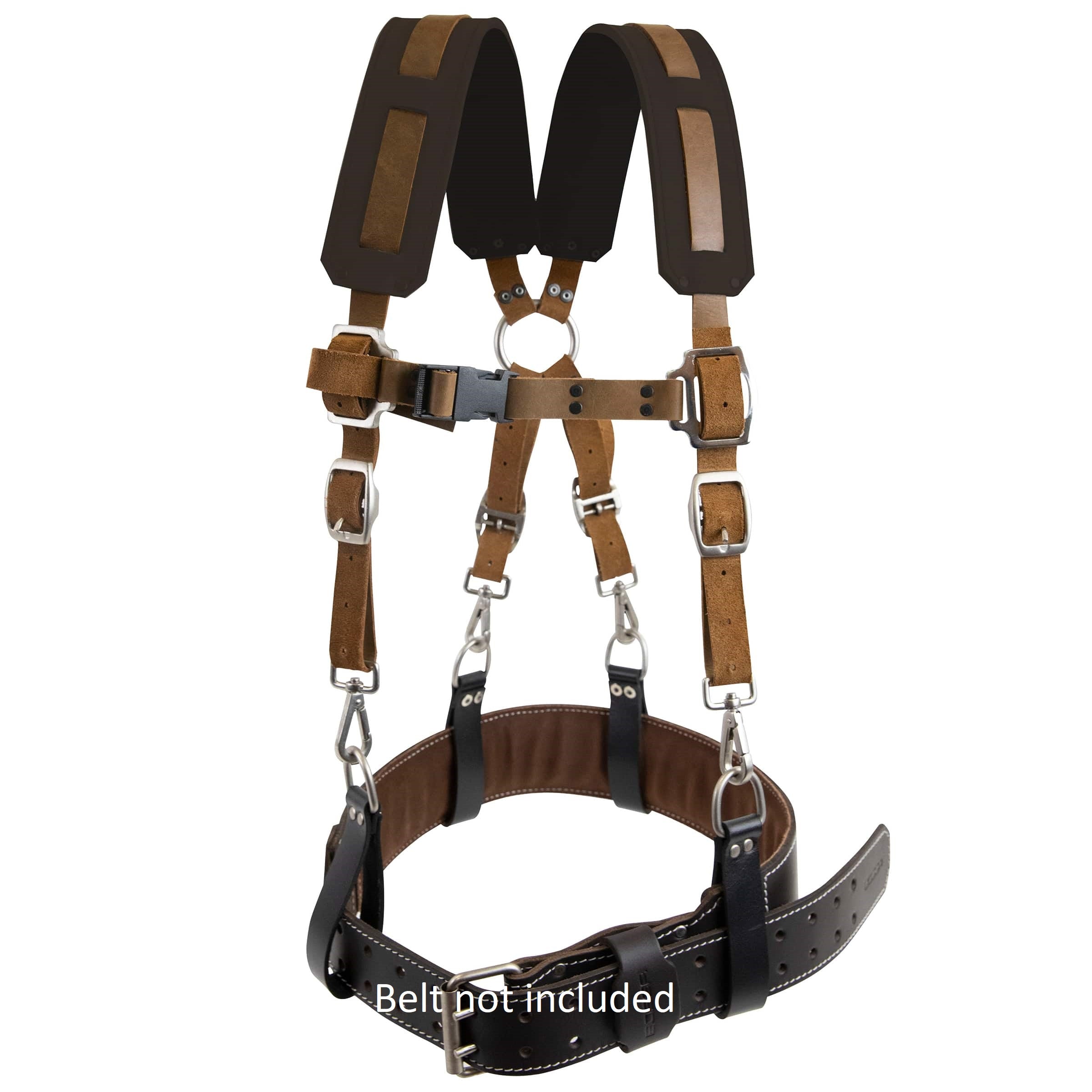 Bossa Premium Leather Tool Belt Suspenders