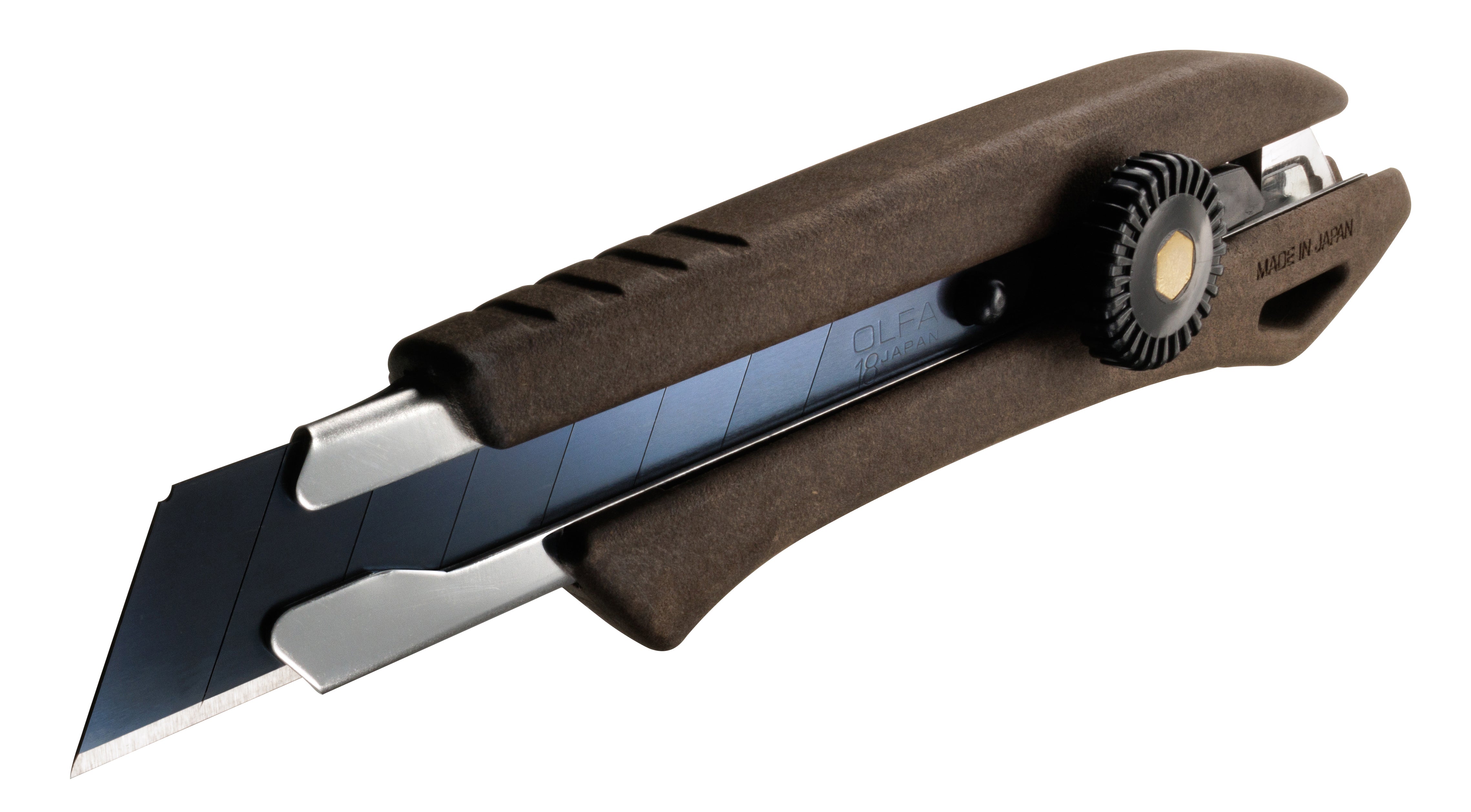 Olfa Ratchet Lock Utility Knife w/Composite Wood Handle 18mm